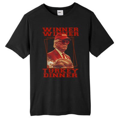 Funny Trump Winner Winner Turkey Dinner Thanksgiving Humor Tall Fusion ChromaSoft Performance T-Shirt