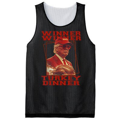 Funny Trump Winner Winner Turkey Dinner Thanksgiving Humor Mesh Reversible Basketball Jersey Tank