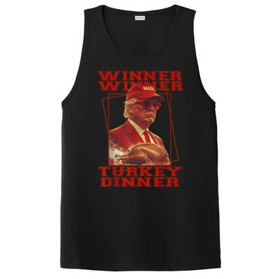 Funny Trump Winner Winner Turkey Dinner Thanksgiving Humor PosiCharge Competitor Tank