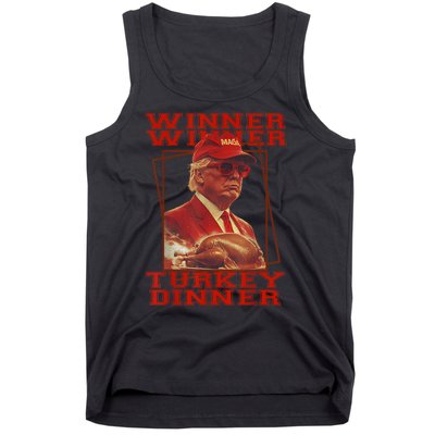 Funny Trump Winner Winner Turkey Dinner Thanksgiving Humor Tank Top