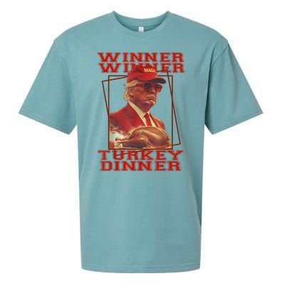 Funny Trump Winner Winner Turkey Dinner Thanksgiving Humor Sueded Cloud Jersey T-Shirt