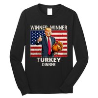 Funny Trump Winner Winner Turkey Dinner Humor Thanksgiving Long Sleeve Shirt