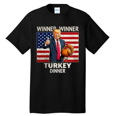 Funny Trump Winner Winner Turkey Dinner Humor Thanksgiving Tall T-Shirt