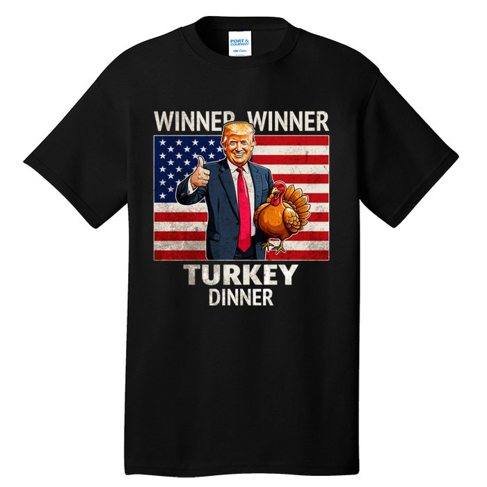 Funny Trump Winner Winner Turkey Dinner Humor Thanksgiving Tall T-Shirt