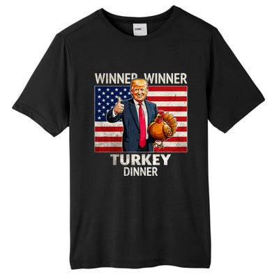 Funny Trump Winner Winner Turkey Dinner Humor Thanksgiving Tall Fusion ChromaSoft Performance T-Shirt