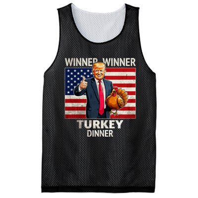 Funny Trump Winner Winner Turkey Dinner Humor Thanksgiving Mesh Reversible Basketball Jersey Tank