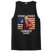 Funny Trump Winner Winner Turkey Dinner Humor Thanksgiving PosiCharge Competitor Tank