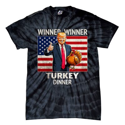 Funny Trump Winner Winner Turkey Dinner Humor Thanksgiving Tie-Dye T-Shirt