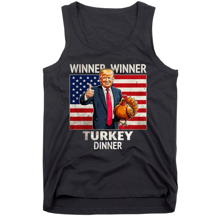 Funny Trump Winner Winner Turkey Dinner Humor Thanksgiving Tank Top