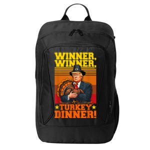 Funny Trump Winner Winner Turkey Dinner Thanksgiving Humor City Backpack