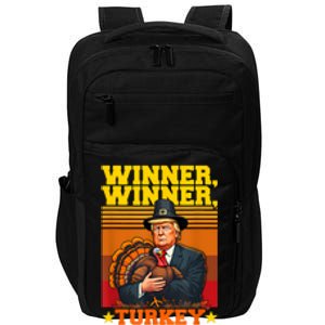 Funny Trump Winner Winner Turkey Dinner Thanksgiving Humor Impact Tech Backpack