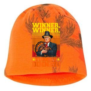 Funny Trump Winner Winner Turkey Dinner Thanksgiving Humor Kati - Camo Knit Beanie