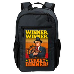 Funny Trump Winner Winner Turkey Dinner Thanksgiving Humor Daily Commute Backpack