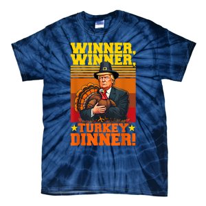 Funny Trump Winner Winner Turkey Dinner Thanksgiving Humor Tie-Dye T-Shirt