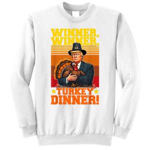 Funny Trump Winner Winner Turkey Dinner Thanksgiving Humor Sweatshirt