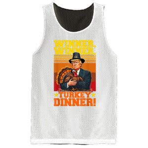 Funny Trump Winner Winner Turkey Dinner Thanksgiving Humor Mesh Reversible Basketball Jersey Tank