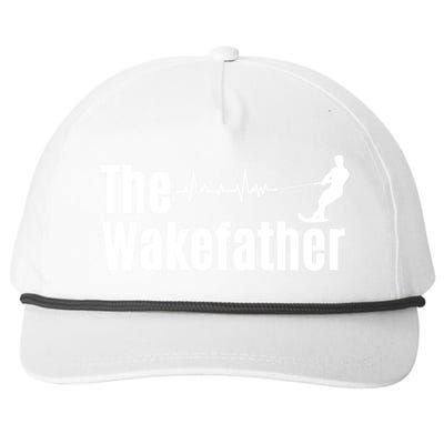 Funny The Wake Father Heartbeat Wakeboard Lover Funny Gift Cool Gift Snapback Five-Panel Rope Hat