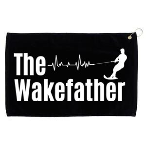 Funny The Wake Father Heartbeat Wakeboard Lover Funny Gift Cool Gift Grommeted Golf Towel