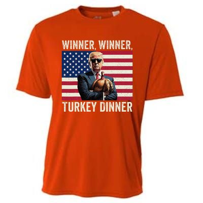 Funny Trump Winner Winner Turkey Cooling Performance Crew T-Shirt