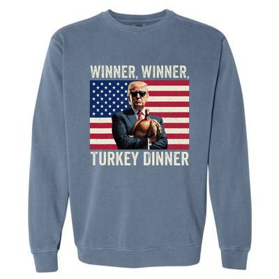 Funny Trump Winner Winner Turkey Garment-Dyed Sweatshirt