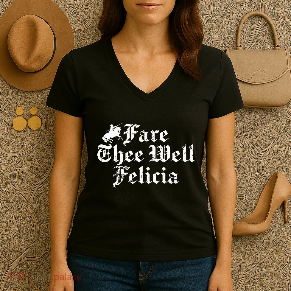 Fare Thee Well Felicia Ren Faire Women's V-Neck T-Shirt