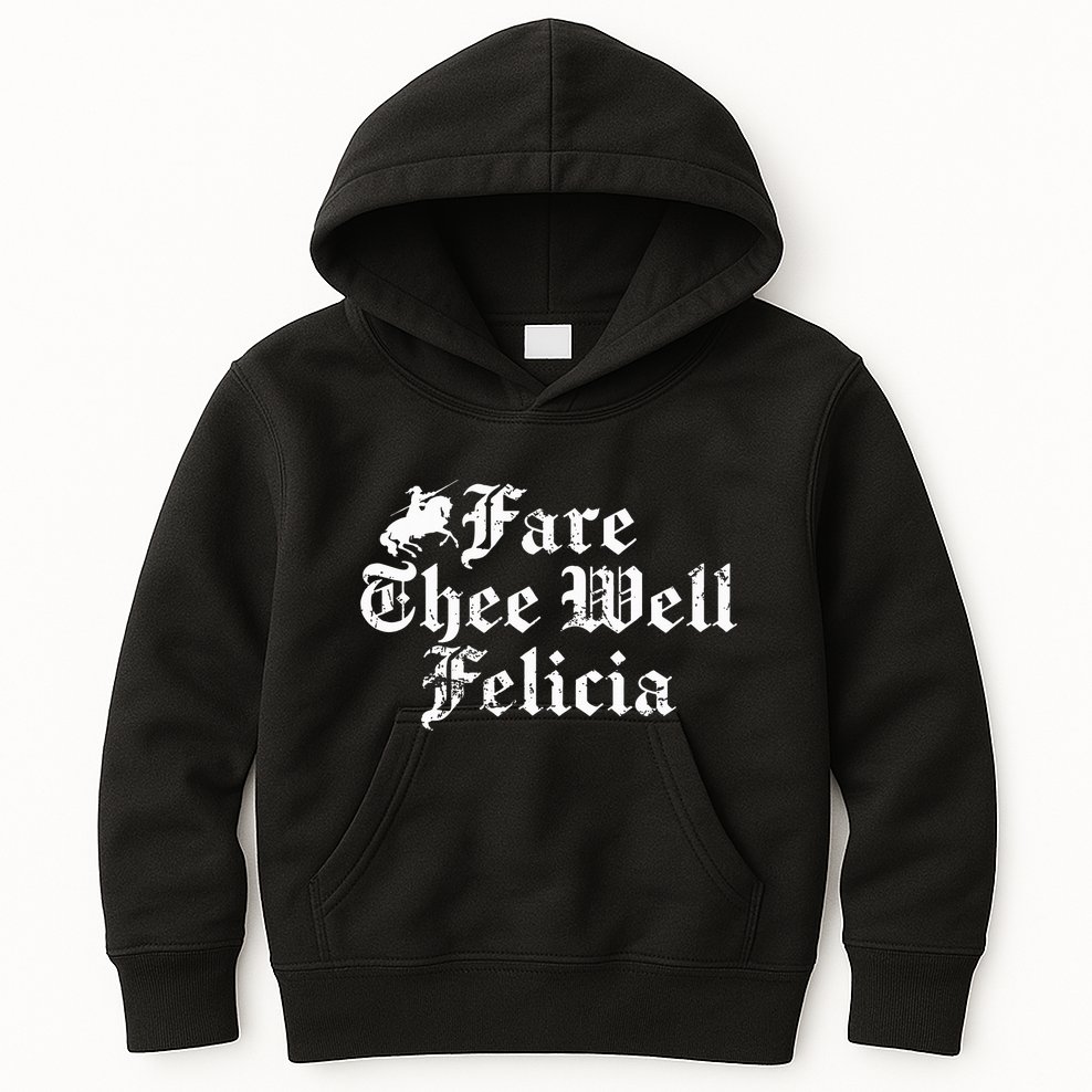 Fare Thee Well Felicia Ren Faire Kids Hoodie