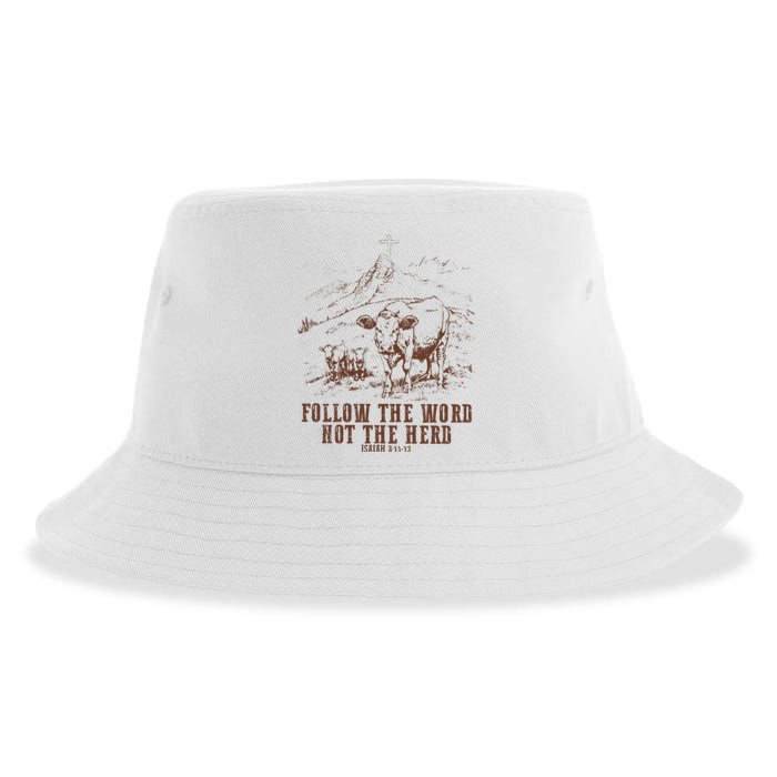 Follow The Word Not The Herd Isaiah 8:11:13castles Sustainable Bucket Hat