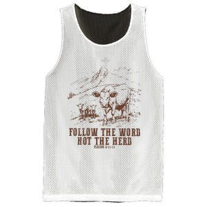 Follow The Word Not The Herd Isaiah 8:11:13castles Mesh Reversible Basketball Jersey Tank