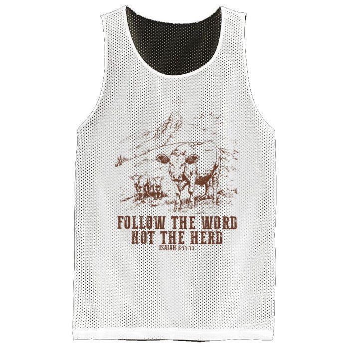 Follow The Word Not The Herd Isaiah 8:11:13castles Mesh Reversible Basketball Jersey Tank