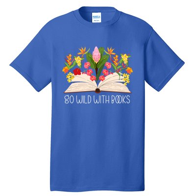 Flower Teacher Wildflower Summer Floral Book Lover Gift Tall T-Shirt