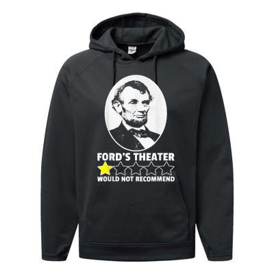 FordS Theater Would Not Recommend 1star Abraham Lincoln Performance Fleece Hoodie