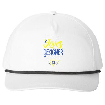 Family T21 World Down Syndrome Awareness Day Snapback Five-Panel Rope Hat