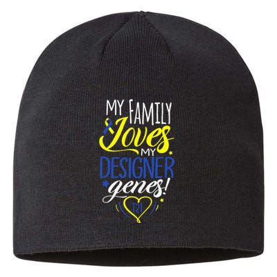 Family T21 World Down Syndrome Awareness Day Sustainable Beanie