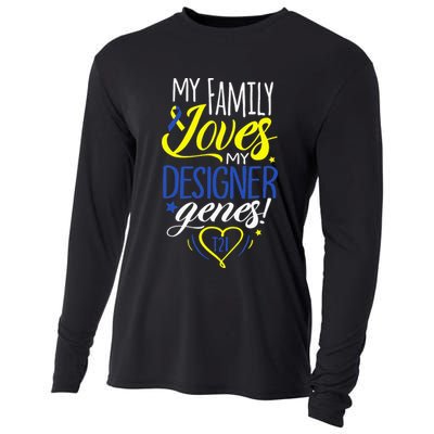 Family T21 World Down Syndrome Awareness Day Cooling Performance Long Sleeve Crew