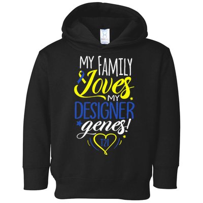 Family T21 World Down Syndrome Awareness Day Toddler Hoodie