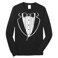 Fake Tuxedo White Long Sleeve Shirt