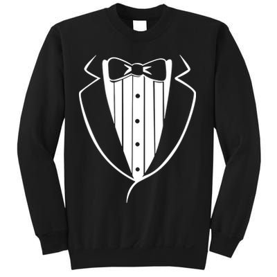 Fake Tuxedo White Sweatshirt
