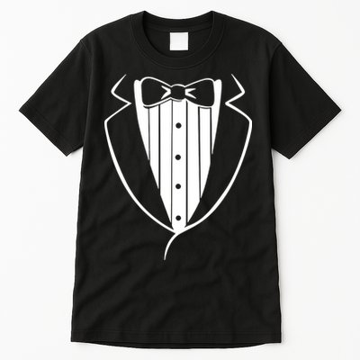 Fake Tuxedo White Tall T-Shirt