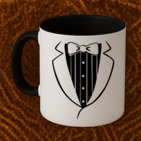 Fake Tuxedo White Mug