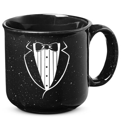 Fake Tuxedo White 15oz Campfire Ceramic Mug