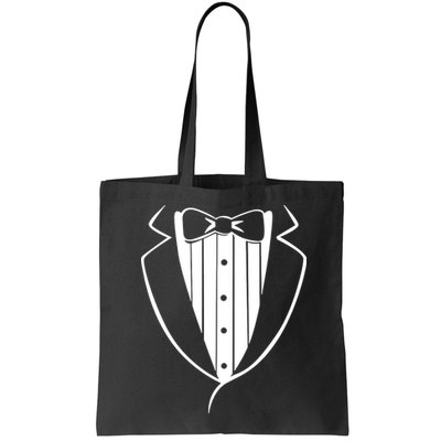 Fake Tuxedo White Bag