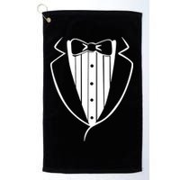 Fake Tuxedo White Golf Towel