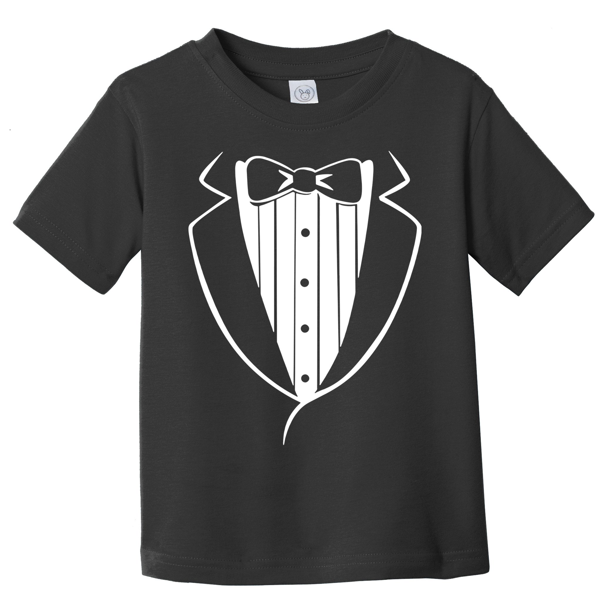 Fake Tuxedo White Toddler T-Shirt
