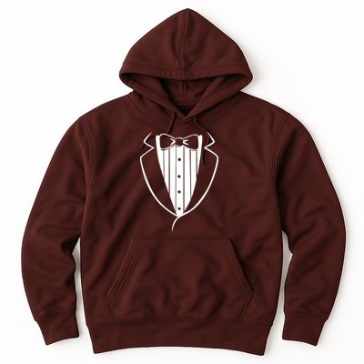 Fake Tuxedo White Hoodie