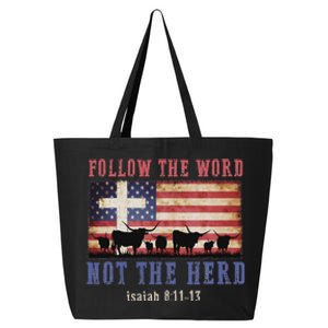 Follow The Word Not The Herd Christian Faith Design 25L Jumbo Tote