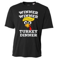 Funny Trump Winner Winner Turkey Dinner Thanksgiving Humor Cooling Performance Crew T-Shirt