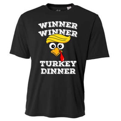 Funny Trump Winner Winner Turkey Dinner Thanksgiving Humor Cooling Performance Crew T-Shirt