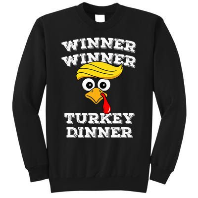 Funny Trump Winner Winner Turkey Dinner Thanksgiving Humor Sweatshirt