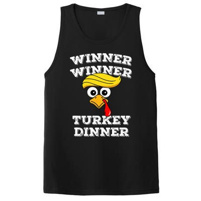 Funny Trump Winner Winner Turkey Dinner Thanksgiving Humor PosiCharge Competitor Tank