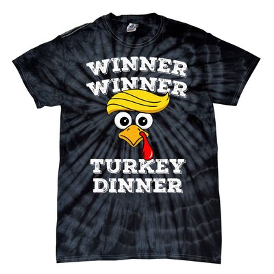 Funny Trump Winner Winner Turkey Dinner Thanksgiving Humor Tie-Dye T-Shirt